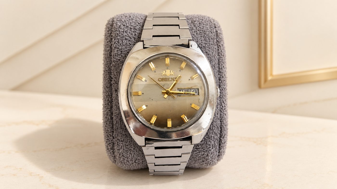 Orient Cushion Case Automatic Day-Date
